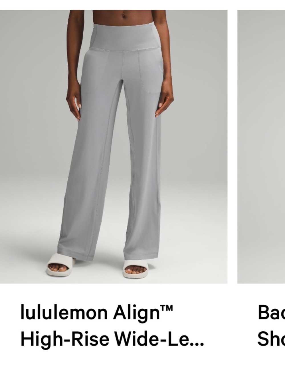 lululemon athletica Align High-Rise Wide-Leg Pants — Rhino Grey